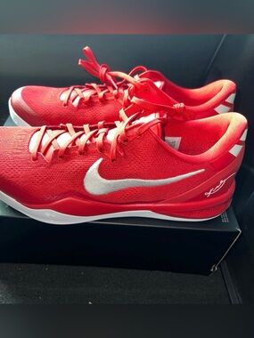Nike Kobe 8 Protro TB Promo University Red/White HM6469-600 no lid Size 14